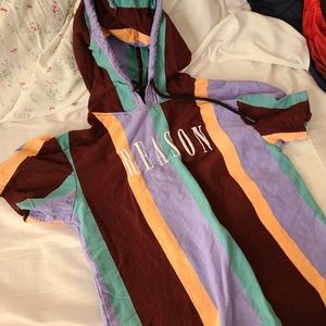 Reason stripe hoodie